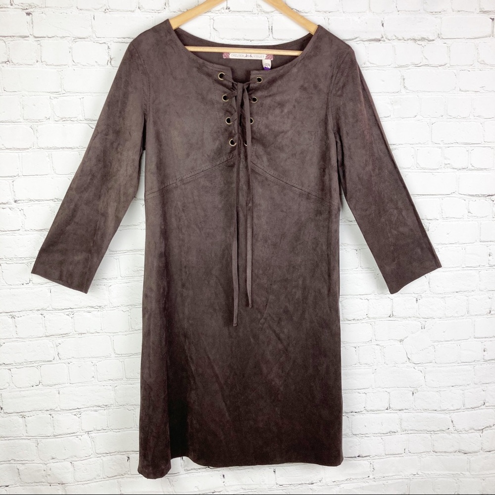 NWT Chelsea & Violet Boho Suede Dress✨ Sz M